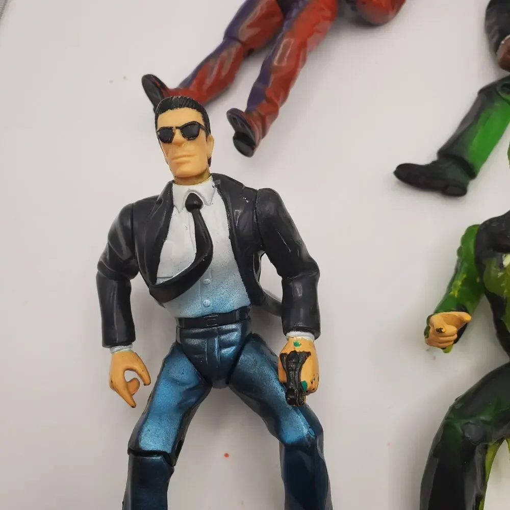 4 Vintage MIB‎ Action Figures Agent J Agent K 1997 Galoob